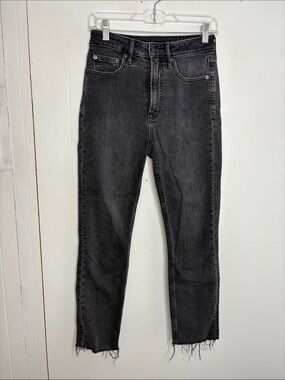 Gap Jeans Womens 2 26 Vintage Slim Sky High Fray Hem Straight Stretch Ankle